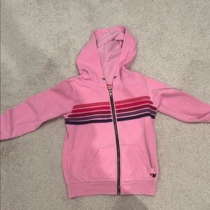 Aviator Nation Pink 5 Stripe Hoodie